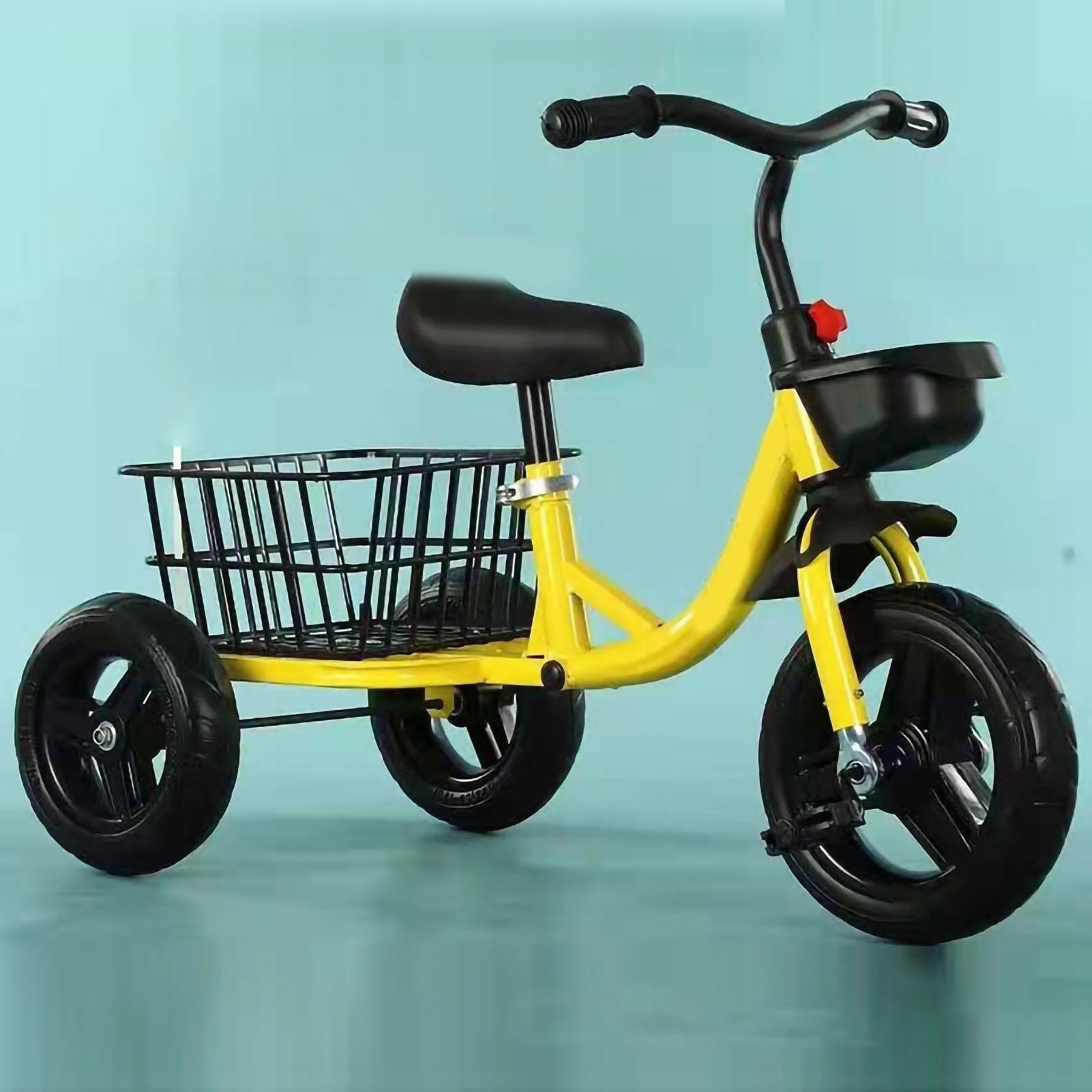 

Детский трехколесный велосипед для малышей Baby Blance Bike с корзиной для хранения вещей для детей от 2 до 6 лет Желтый жёлтый
