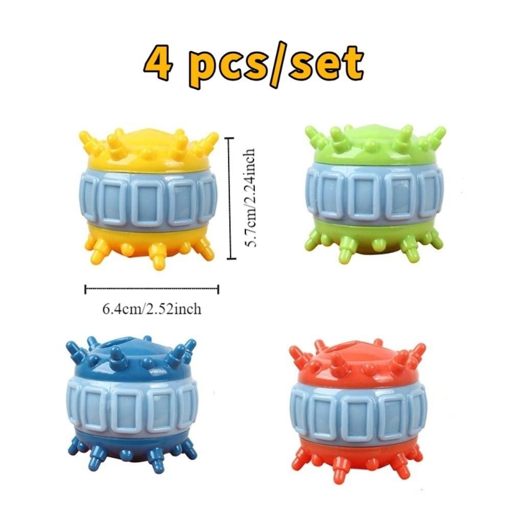 4 Pcs/set Wear Resistant Interactive Dog Toys TPR Teeth Cleaning Toy Self-Entertainment