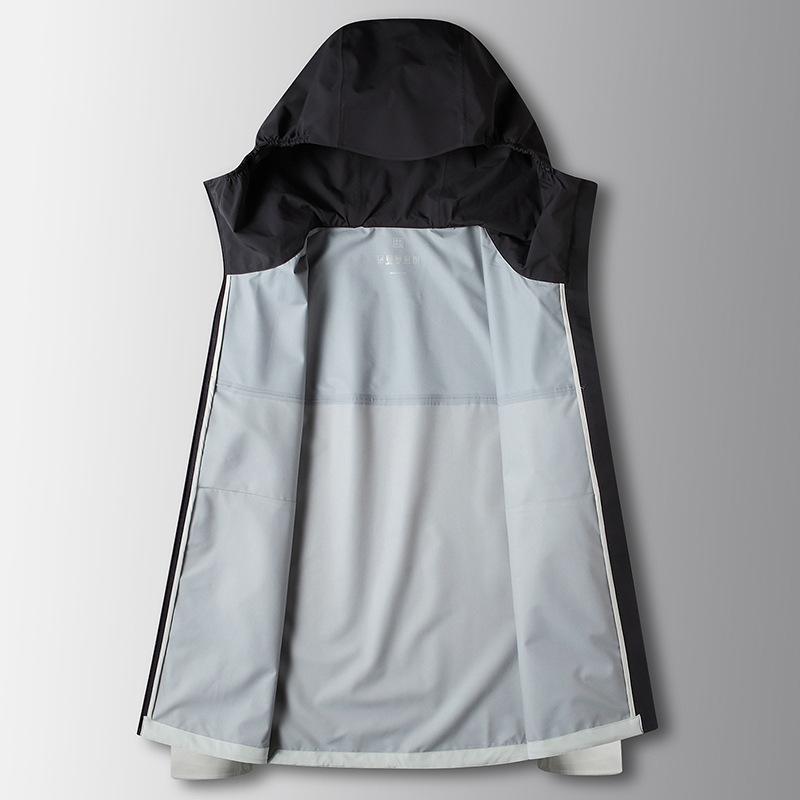 Frühlings- und Sommer-Farbabstimmung Kapuzen-Jugend-Leichtluxus-Casual-Outdoor-Windjacke Paar Dünne Jacke