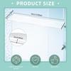 Cabinet Shelf Replacement 2-Piece Heavy Duty Clear Storage Bathroom Shelves Insert Replacement For Bathroom Living Room Wall