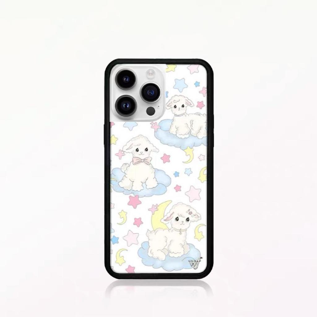 

Новий Wildflower WF Вишневий Ведмедик Чохол для Телефону для iPhone 12 13 14 15 16 17 Pro Max Plus Мавпа INS Мультяшний Чохол Кролик 16 Pro Funda for iphone 13 Pro