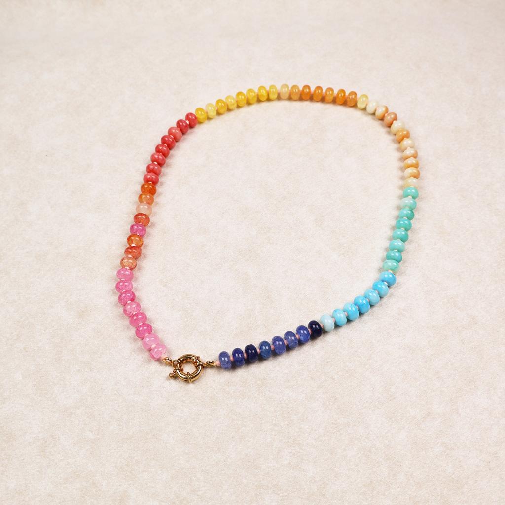 Yori Summer Candy-colored Fresh Handmade Beaded Necklace Jewelry Bijoux Gift Wholesale Autumn&Winter Style Stacking Jewelry