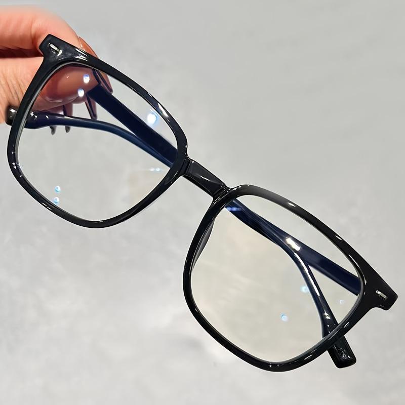 

Women Eyeglasses Frame Blue Light Blocking Lenses Men Computer Square Big Glasses Prescription Eyewear чёрный