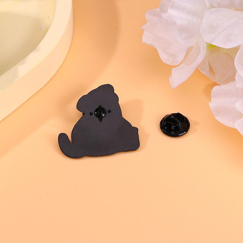 Cute cartoon cat brooch doctor cat dog kitten metal badge creative personality bag accessories