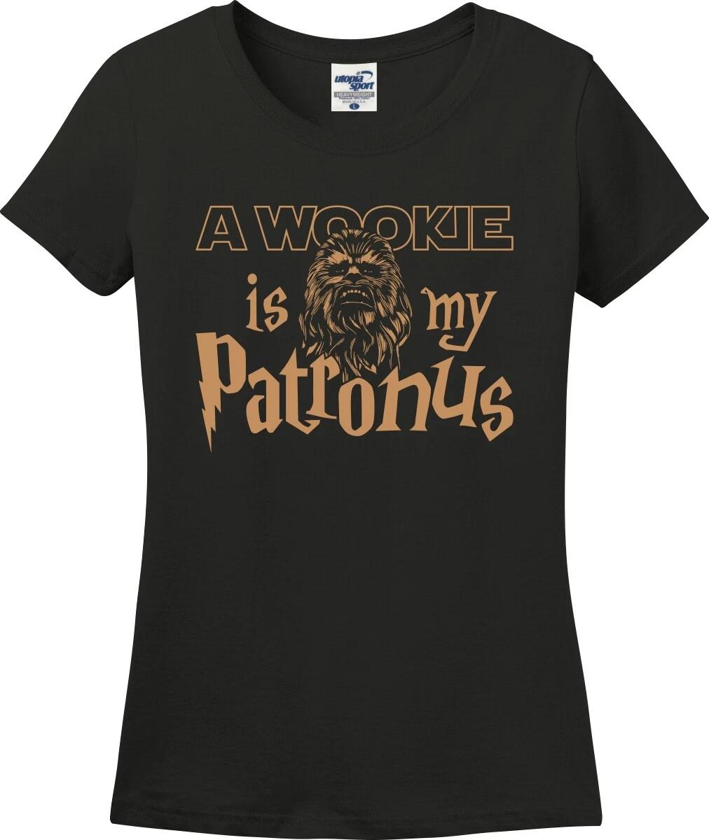 A Wookie Is My Patronus Funny Missy Fit Ladies T-Shirt (S-3X) L