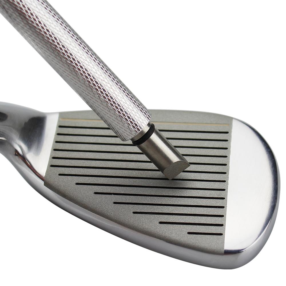 1pc Golf Wedge Iron Groove Sharpener Club Cleaner Cleaning Tool Square Golf Groove Cutter Tool Golf Training Aids 5