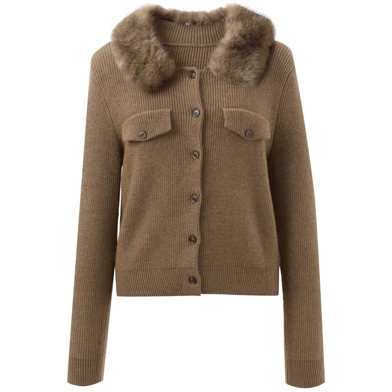 Sancai Winter Lapel Knit Cardigan