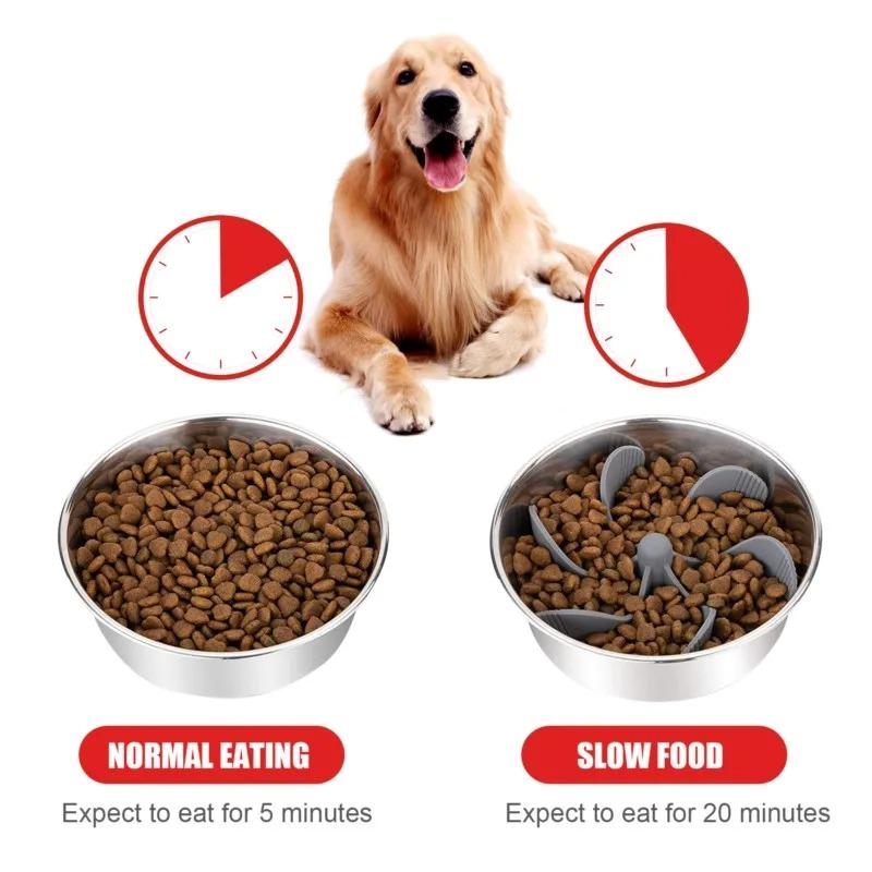 1Pcs Cuttable Slow Eating Dog Bowl Anti Skid Fun Shape High-Strength Material Suitable for Prolong Meal Time