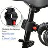 1pc Bike Lock, 4 Feet Bike Locks Cable, High Security 5 Digit Resettable Combination Coiling Bicycle Lock, Heavy Duty Anti Theft Cable Locks
