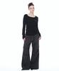 AEGO FREEDOM LAB Double Tuck Nylon Pants_Charcoal