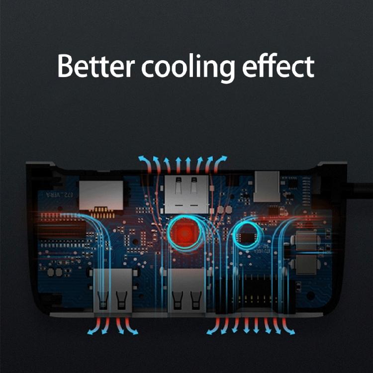 USB 3.0 To RJ45 Ethernet Adapter With 3 Port Hub Suitable For Computers High Speed Networking On PC Enhances Connection
