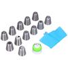 Piping Tip Set Easy Cleaning Smoothing Surfaces Flower Frosting Tip for Decorating Cakes Cupcakes