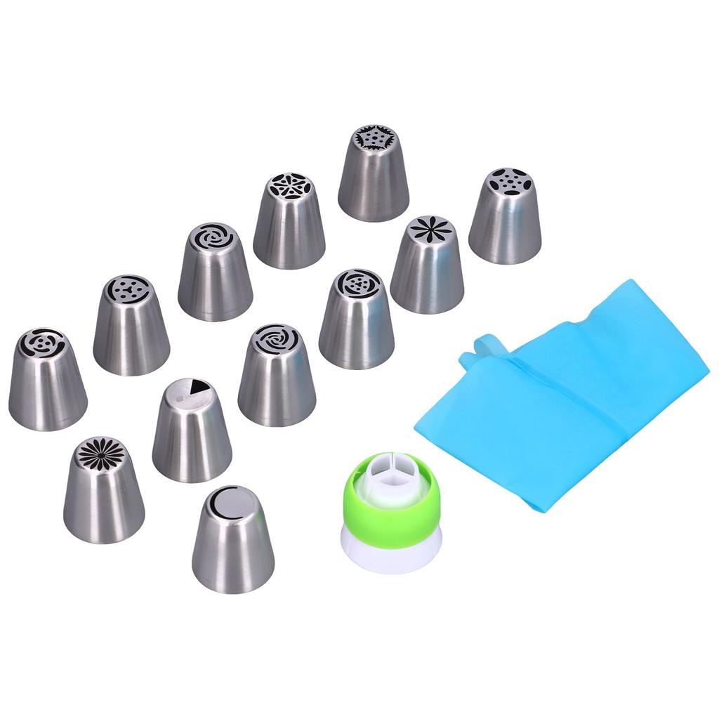 Piping Tip Set Easy Cleaning Smoothing Surfaces Flower Frosting Tip for Decorating Cakes Cupcakes