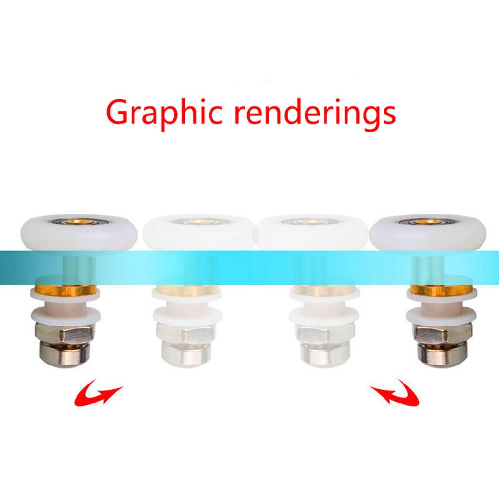 Schiebetür Umlenkrollen Läufer Duschtürrollen Teillagerrollen Duschkabinen Umlenkrolle Einfache Installation