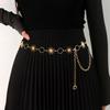Little Sun Retro Damen Metall Hüftkette mit Dornen und Ringen - Vielseitiges Mode High-End Accessoire