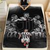 Koc flanelowy z nadrukiem Juventus FC, Wysokiej jakości, Wygodny na wszystkie pory roku, Wystrój domu, Ciepło i komfort