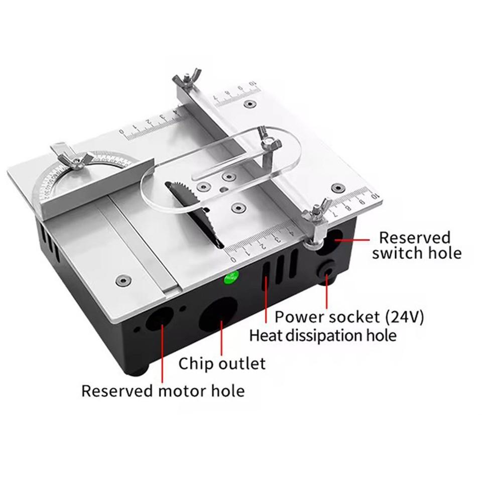 Mini Woodworking Table Saw Electric Multifunctional Cutting Machine New