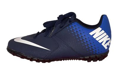 Jr Bomba Tf Comfortable Breathable Low Top Kids' Soccer Shoes Blue White Kids' 826488-414