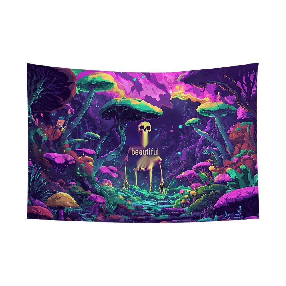 Fluorescent Festival Atmosphere Wall Hanging - Artistic Decoration Cloth