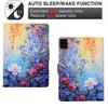 For Lenovo Tab M9 TB-310FU Case Colorful Pattern Painting Card Slots Stand Leather Tablet Cover with Auto Sleep/Wake