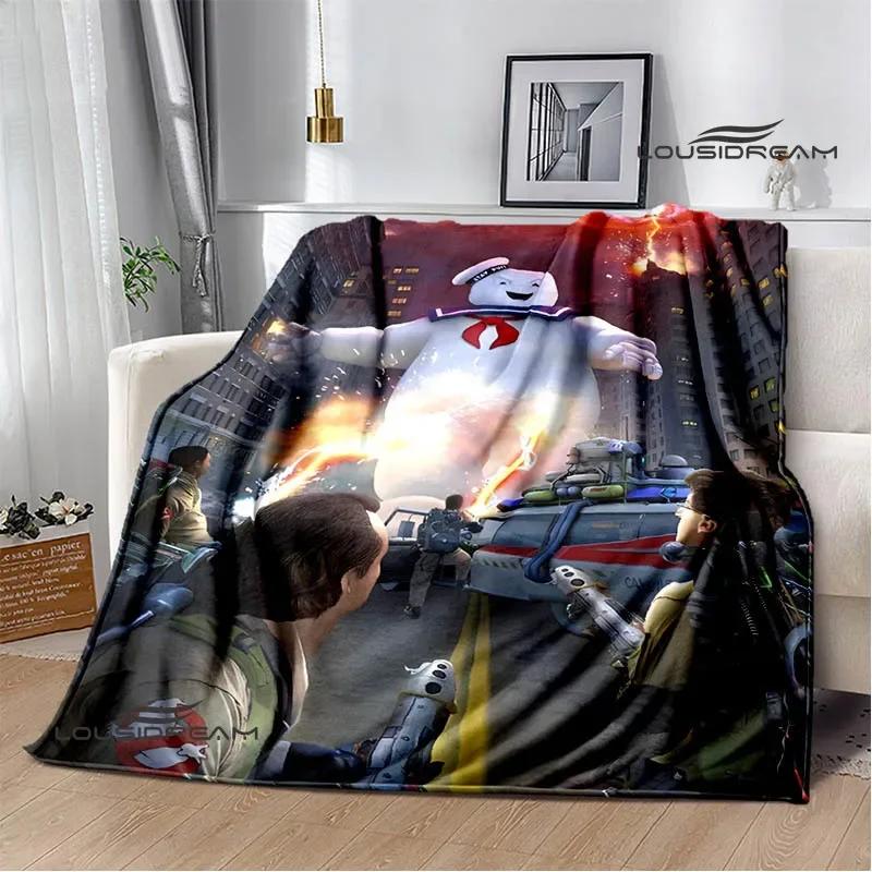G-Ghostbusters Cartoon-Druckdecke Warme Flanelldecken Weich und Bequem Decke für Zuhause und Reisen Bettwäsche Geburtstagsgeschenk