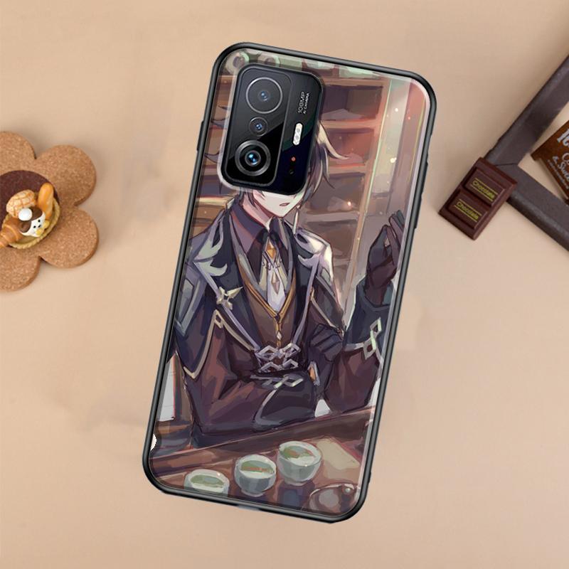 Genshin Impact Zhongli Case For Xiaomi POCO X7 X6 X5 X3 Pro F3 F5 F6 M6 Pro 13 14 Ultra 11T 12T 13T 14T Pro Cover