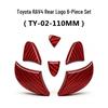 Carbon Fiber Rear Logo Stickers for Toyota RAV4 - Customizable with Your Images