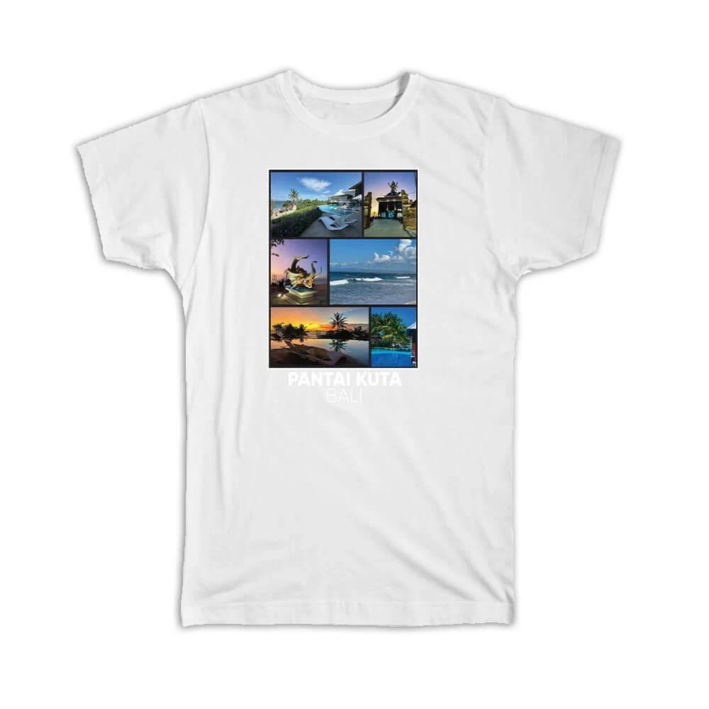 Gift T-Shirt : Indonesia Pantai Kuta Bali Denpasar Photo Composition S