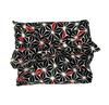 Hemp Leaf Furoshiki Cotton 3 Made in Japanese Pattern Matthew's (Wrapping Cloth), Thick, 100cm, Shantung, Widths, 100% Cotton, Japan, Large, (Black)