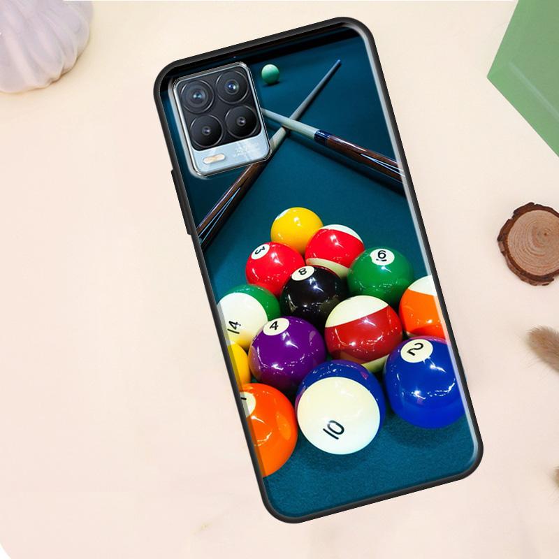 Sports billiards Case For Realme C63 C61 C65 C67 C75 C55 C51 C53 C35 C71 11 12 13 14 15 Pro Plus GT6 GT7 Pro