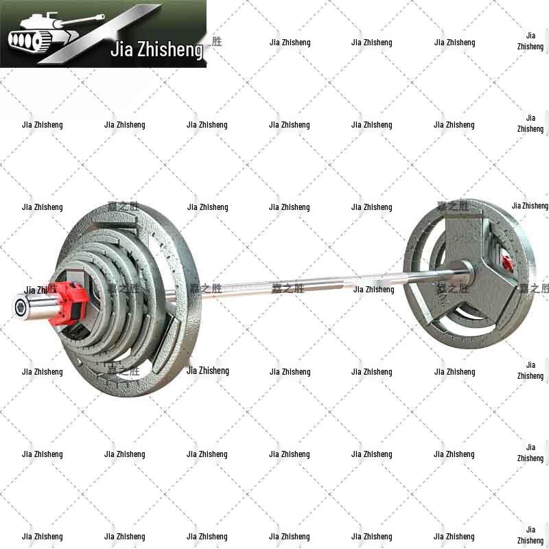 Jiazhisheng 100kg Painted Barbell Set with 1.8m Straight Olympic Bar