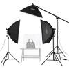 Andoer Studio Photography Softbox LED svetelná súprava vrátane 20*28 palcových softboxov 45W dvojfarebná