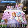 Set Biancheria da Letto 3 Pezzi Princess Sofia K-pop Music Group, Ideale per Camera da Letto, Dormitorio, Include Copripiumino e 2 Federe, Regali per Fan