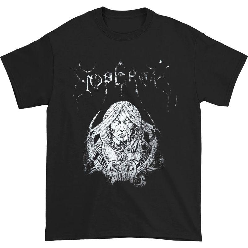 1991Emperor Band Norwegian Black Metal Rock Dark Style American Retro Men's Cotton Short Sleeve T-Shirt Casual Fashion