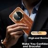 Wax LeatherPhone Case for Huawei Mate 70 Pro Premium Edition, Extraordinary Master Mate 70 RS Pro+ Top-Grain Leather Full Protection - Black