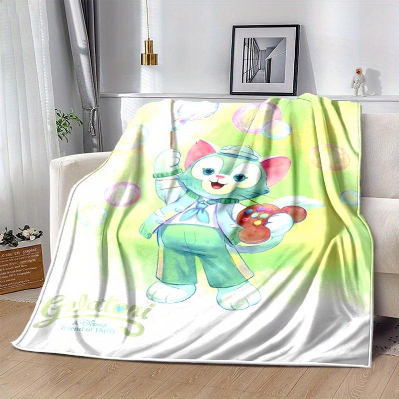 

1pc, Gelatoni (1) Home Decor Flannel Blanket Perfect Gift for Bedroom, Living Room, Travel, Camping, Car 80x120cm