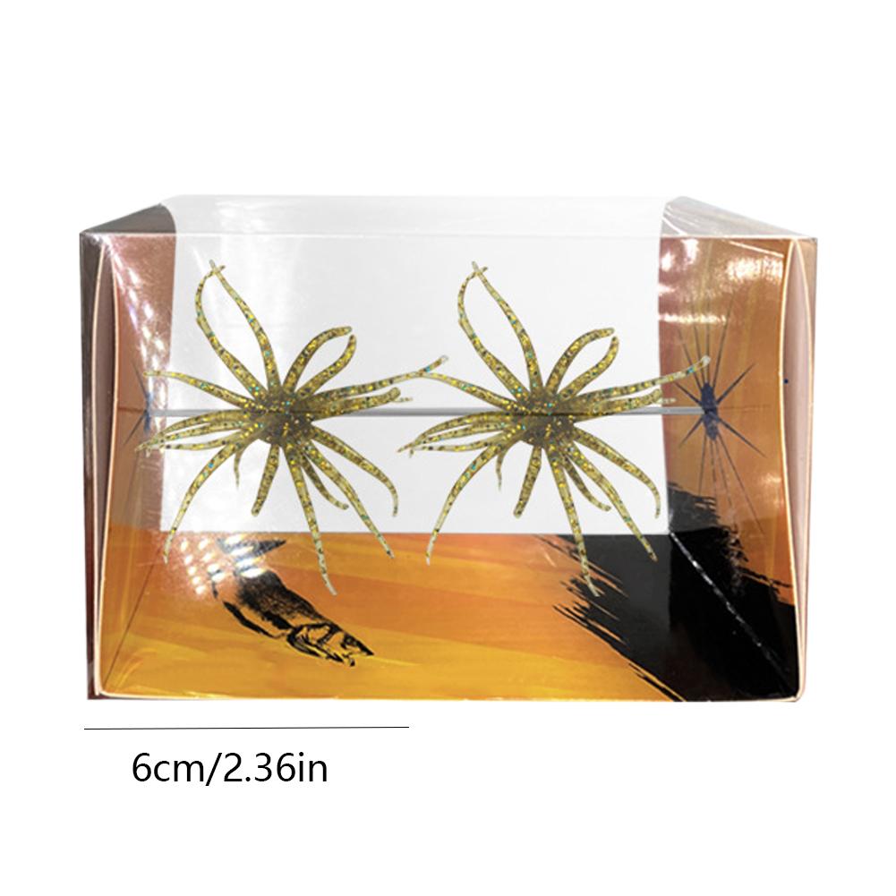 2Pcs Floating Sea Urchin Fishing Lures | Tear-Resistant TPR Construction | 6cm Size | Ideal for Mandarin Fish & All Game Fish