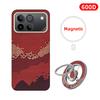 600D Real-thin Carbon Fiber Phone Case for Honor Win/Win RT Case Aramid Fiber Fabric Thinhard Magnetic Black Slim Light Red Case