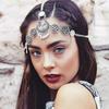 Bohemian Headdress: Retro Hair Accessories & Exotic Forehead Chain for Fairy Weddings & Ancient Costumes