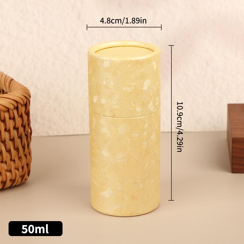 Paper Jar Tube Packaging 1Pcs Essential Oil Bottle Cosmetic Tubes Small Eco Friendly Containers for Perfume Storage Travel