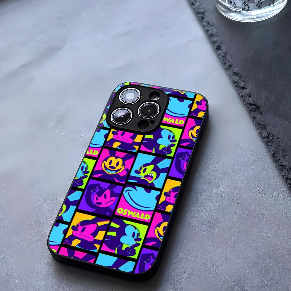 Cartoon Character O-Oswald Phone Case Tempered Glass For IPhone 17 13 14 16 12 15 11 Pro Max Plus Mini X XR SE2020 Coque