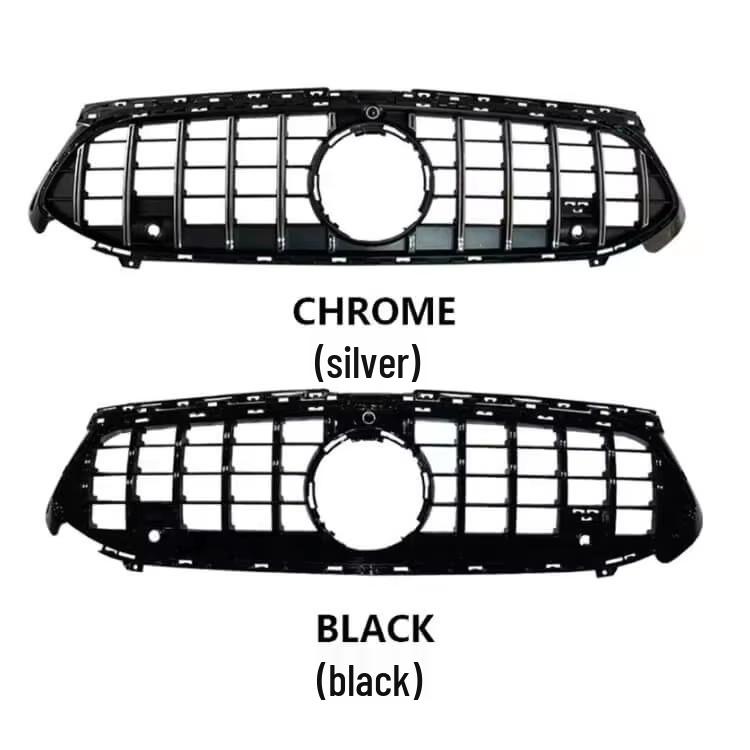 Black Chrome Front Grille for 2023 Mercedes A-Class W177 AMG35 RAMBO