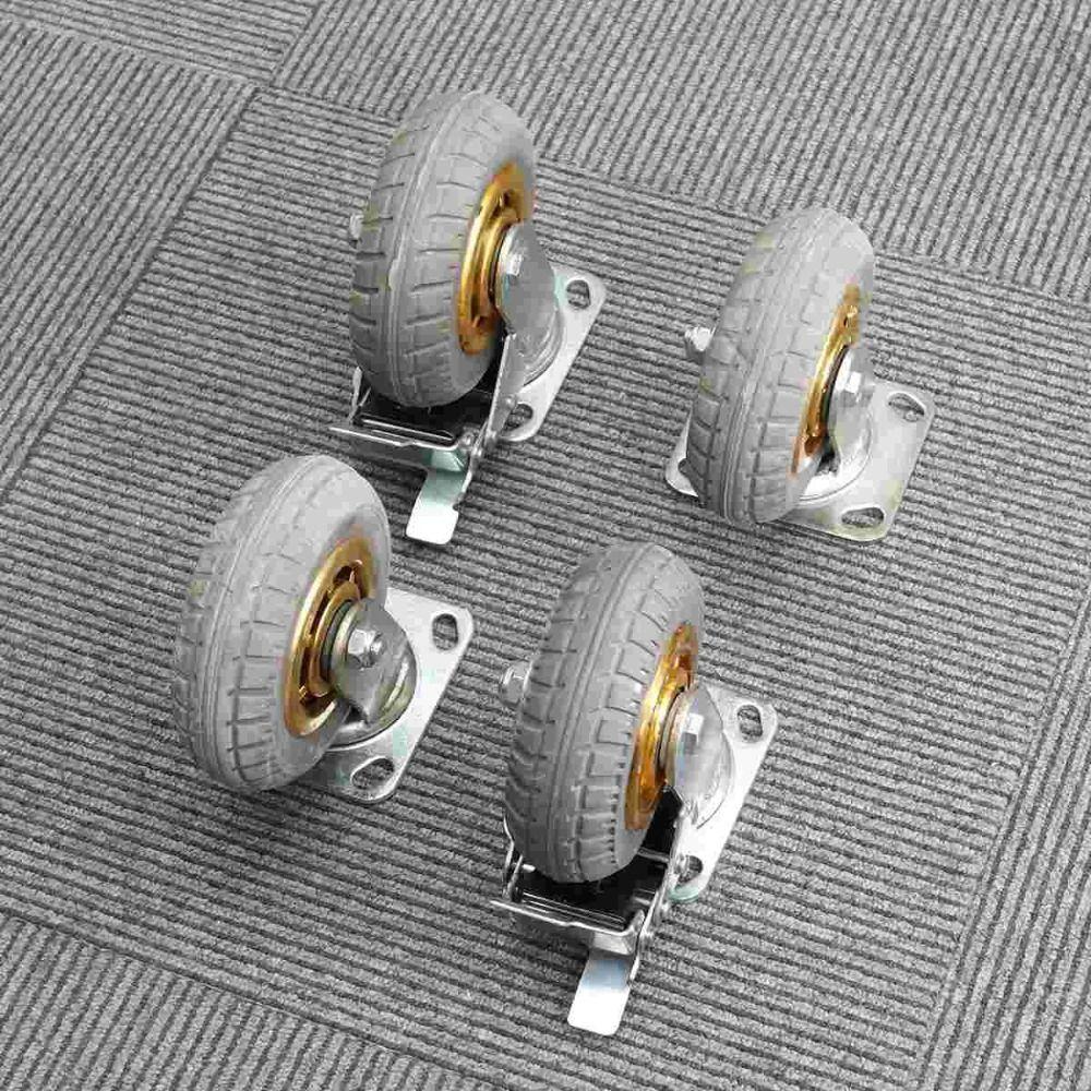 Wear Resistant Furniture Caster Noiseless Roller Wheel Swivel Caster Tire Trolley Chair Mover