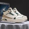 Heightening Height Increase 8cm Split PU Leather Leisure Designer Shoes New High Top Skateboard Shoes Casual Men Sneakers