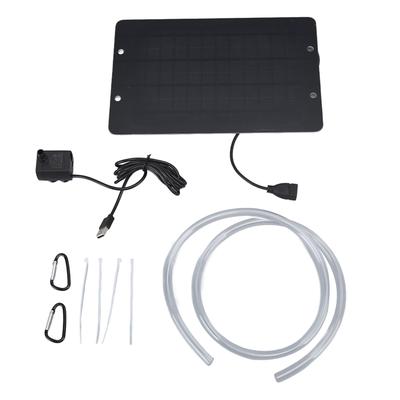Fontana Solare 6V 10W Fontana per Bagno Uccelli Interfaccia USB con Pompa dell'Acqua Fontana d'Acqua Solare per