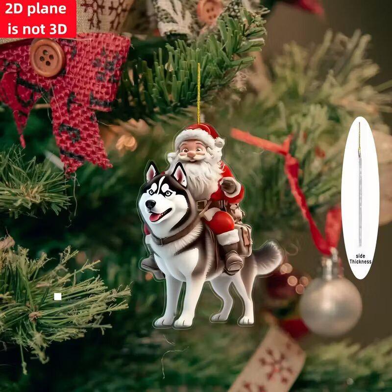 Christmas Acrylic Tree Pendant: Home, Car, Backpack Ornament & Festival Decoration
