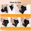 Foot Heat Massager Hot Compresses Vibration Massager Breathable Material USB Foot and Ankle Joint Hot Compress Protection