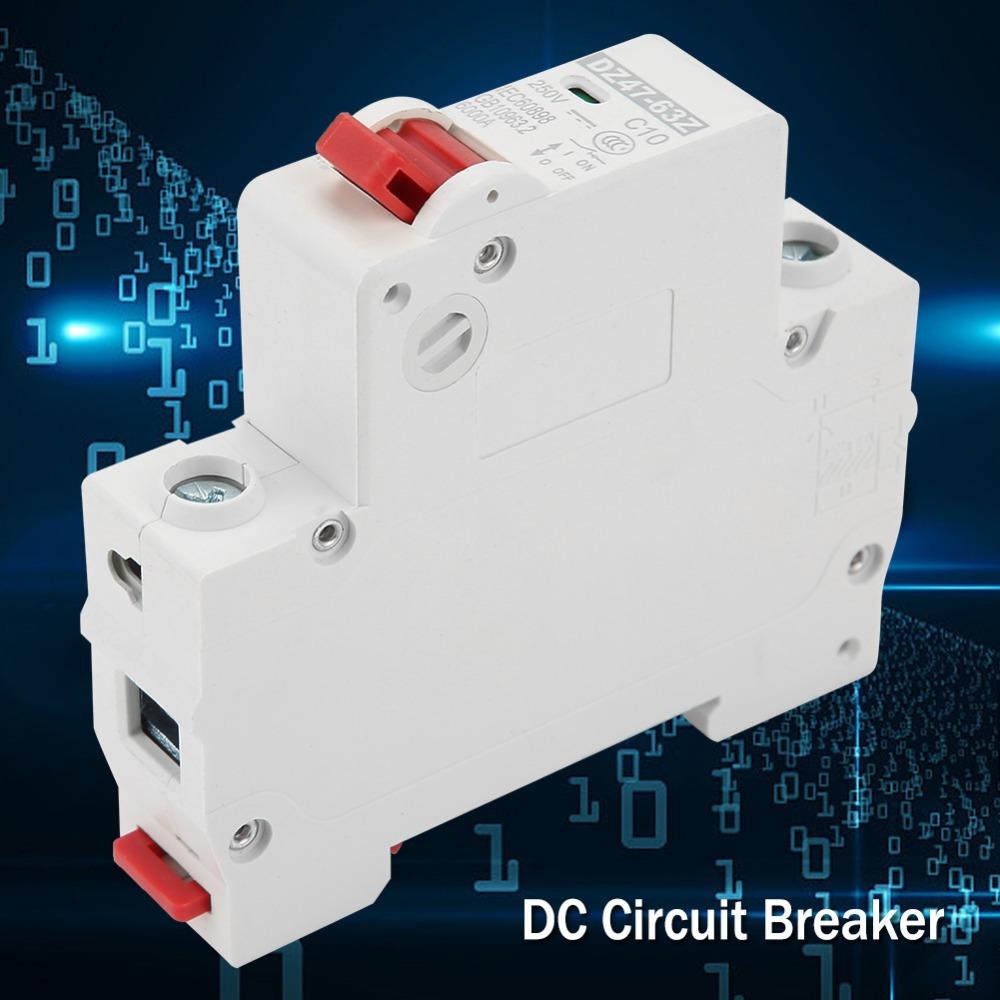 DZ47‑63Z‑1P DC Circuit Breaker 10A/16A/63A DC Miniature Circuit Breaker  Power Distribution