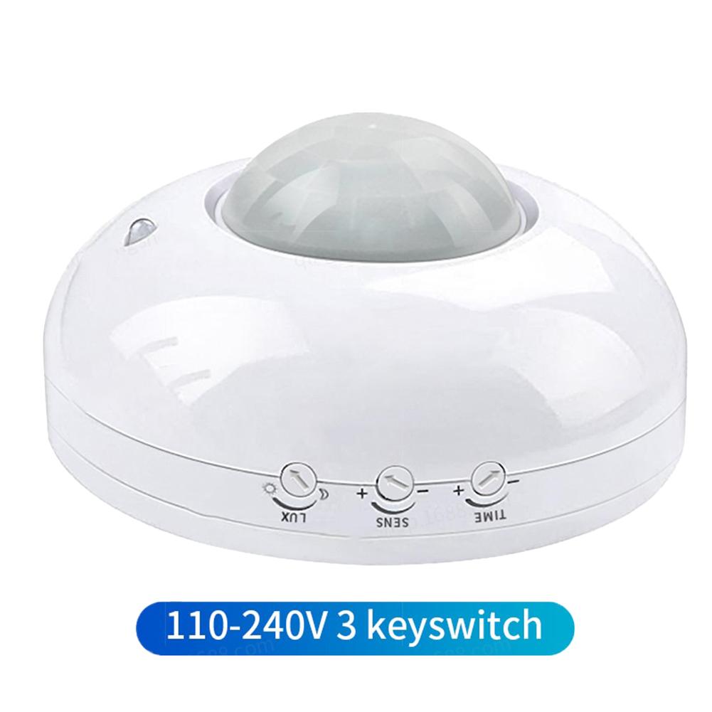 Ceiling Mount PIR Motion Sensor Switch with High Sensitivity Detection Energy saving Design and Wide Voltage Range