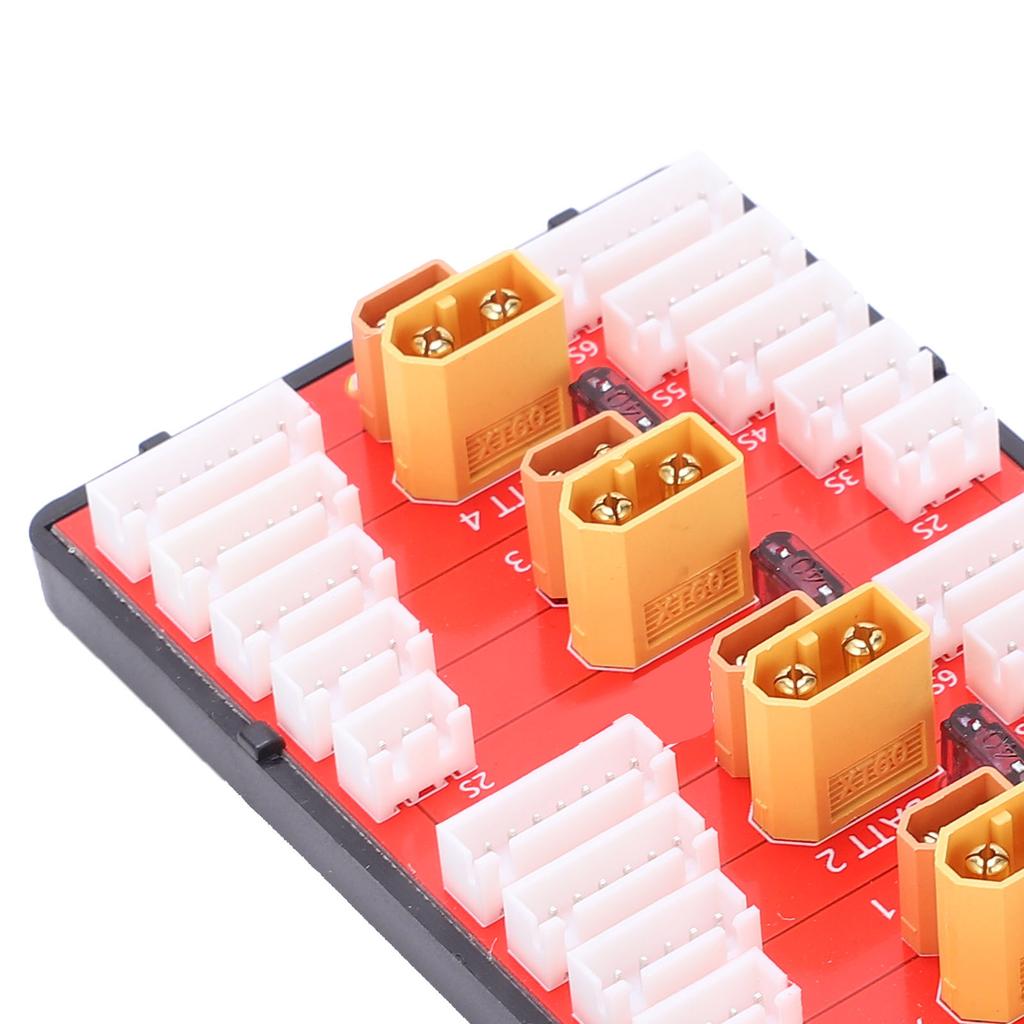 XT60+XT30 2 in 1 Parallel Charging Board Supports 4 Packs 2S6S Lipo Battery for RC Models Spare Part